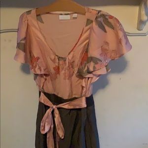 Knee length belted dress